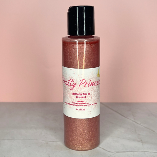 Pretty Princess Shimmering Body Oil (Unscented) 4oz